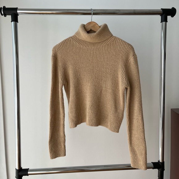 Dynamite tan turtleneck knit sweater - Picture 1 of 1
